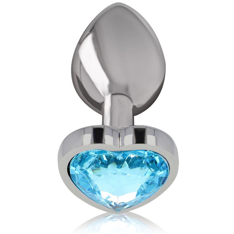 INTENSE - ALLUMINIO METALLO ANAL PLUG CUORE BLU TAGLIA S