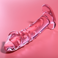 NEBULA SERIES BY IBIZA - MODELL 19 DILDO BOROSILIKATGLAS PINK 18,5 CM -O- 4 CM