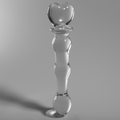 NEBULA SERIES BY IBIZA - MODEL 21 DILDO BOROSILIKATGLAS KLAR 20.5 CM -O- 3.5 CM