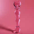 NEBULA SERIES BY IBIZA - MODELL 21 DILDO BOROSILIKATGLAS PINK 20,5 CM -O- 3,5 CM