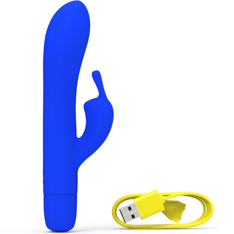 B SWISH - VIBREUR RECHARGEABLE CLASSIQUE BWILD BUNNY INFINITE EN SILICONE BLEU