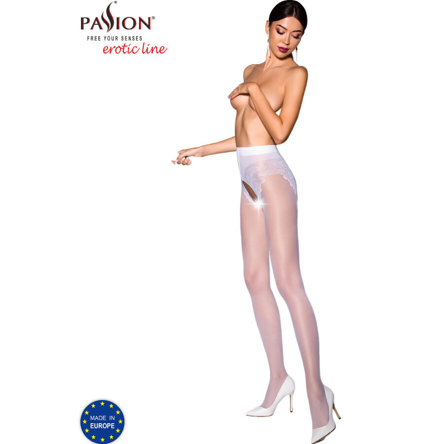 PASSION - COLLANT BLANC TIOPEN 006 1/2 30 DEN