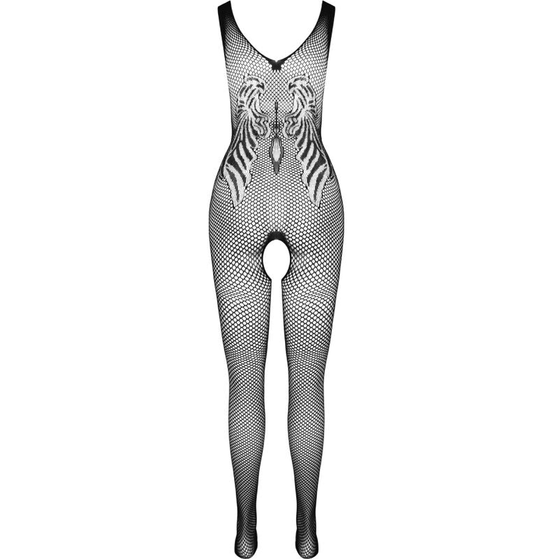 PASSION - BS098 BODY BAS EN RÉSILLE NOIR TAILLE UNIQUE