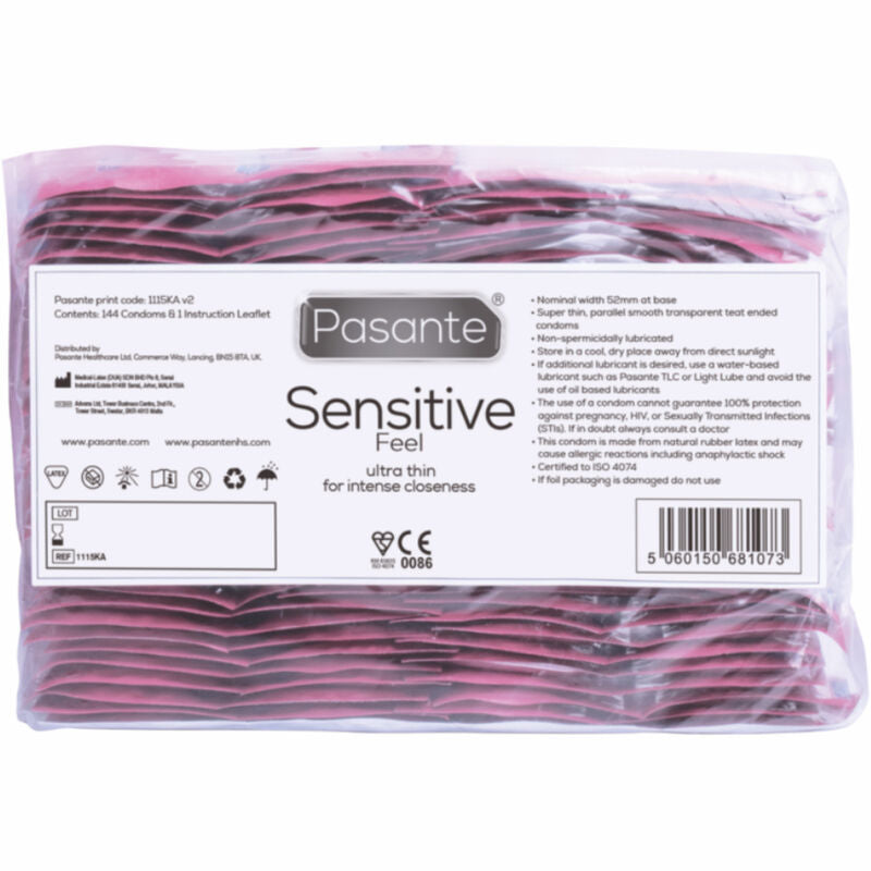 PASANTE - SENSITIVE CONDOMS BOX OF 144