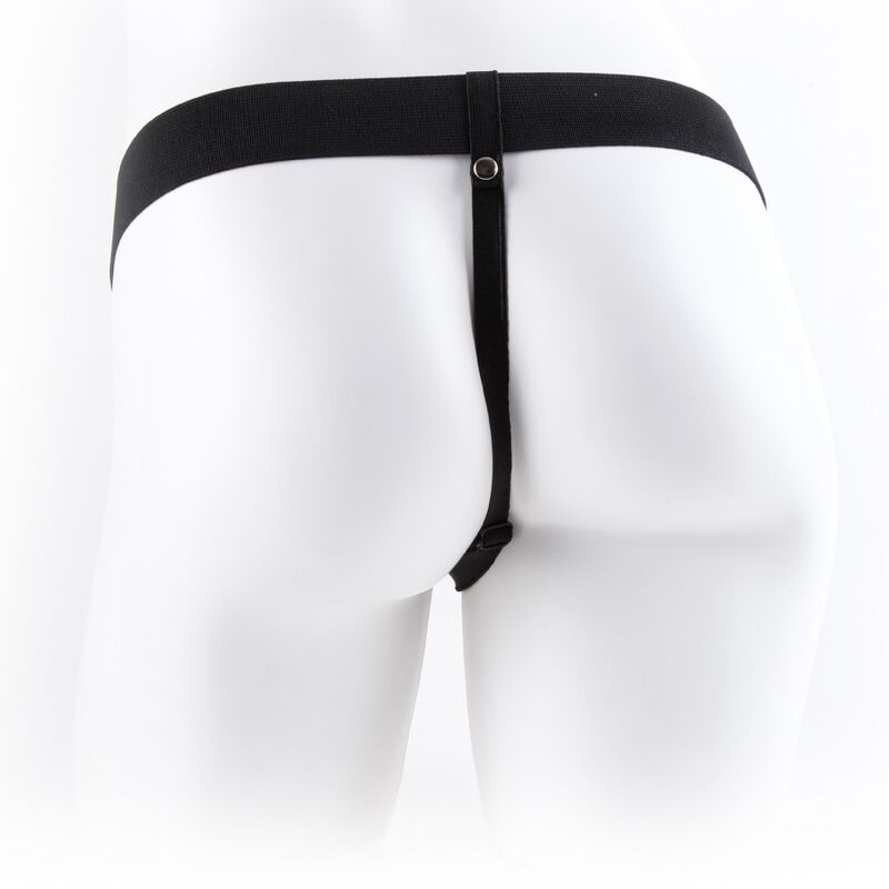 SÉRIE FETISH FANTASY - HARNAIS AJUSTABLE TÉLÉCOMMANDE PÉNIS RÉALISTE AVEC TESTICULES 23 CM