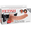 SÉRIE FETISH FANTASY - HARNAIS AJUSTABLE TÉLÉCOMMANDE PÉNIS RÉALISTE AVEC TESTICULES 23 CM
