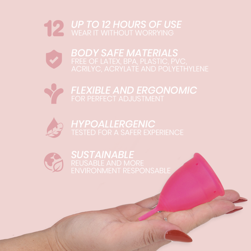 INTIMICHIC - COPPA MESTRUALE IN SILICONE MEDICALE - TAGLIA S
