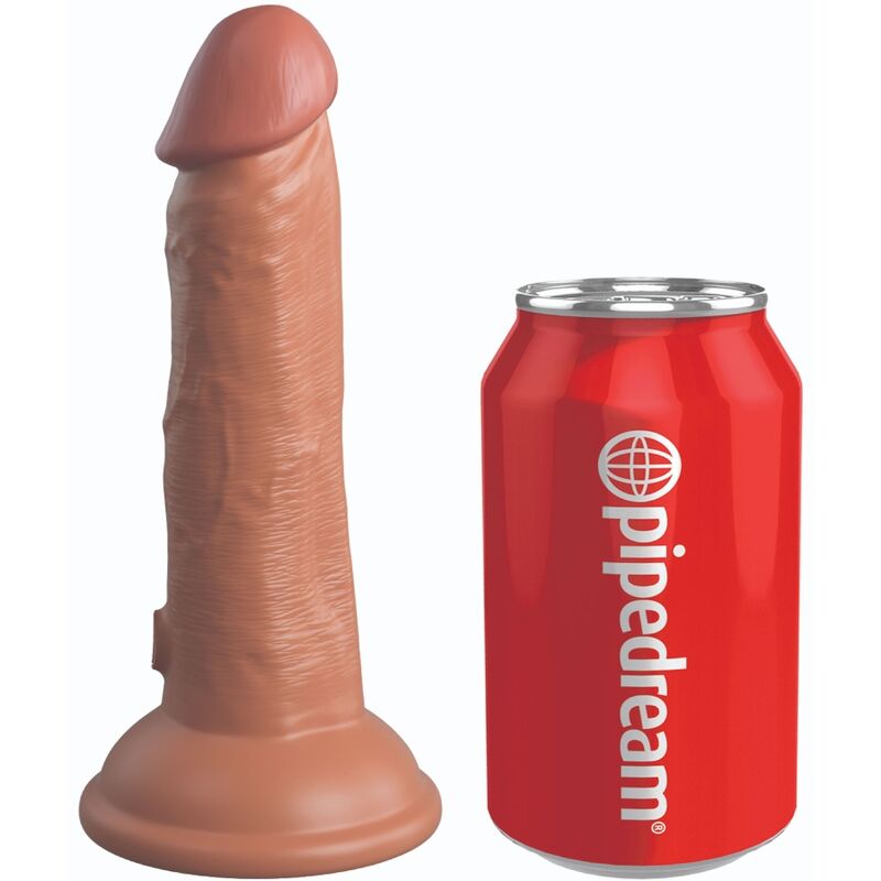 KING COCK - ELITE REALISTISCHER SILIKON-DILDO 15.2 CM KARAMELL