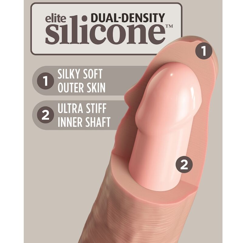KING COCK - GODEMICHET RÉALISTE EN SILICONE ÉLITE 20,3 CM