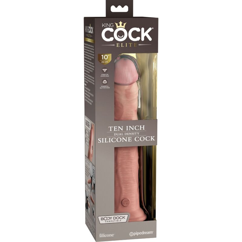 KING COCK - ELITE REALISTIC SILICONE DILDO 10 INCHES