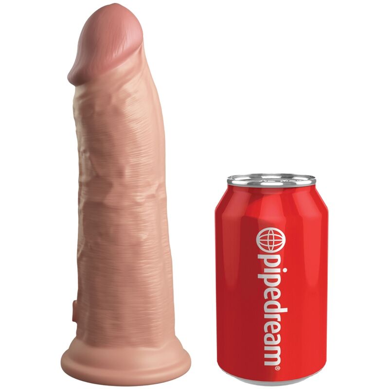 KING COCK - ELITE REALISTIC DILDO VIBRATING & SILICONE 8 INCHES