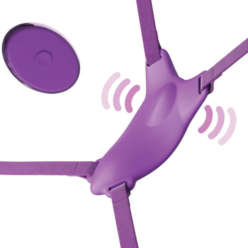 FANTASY FOR HER - HARNAIS PAPILLON, VIBRANT RECHARGEABLE & TÉLÉCOMMANDÉ VIOLET