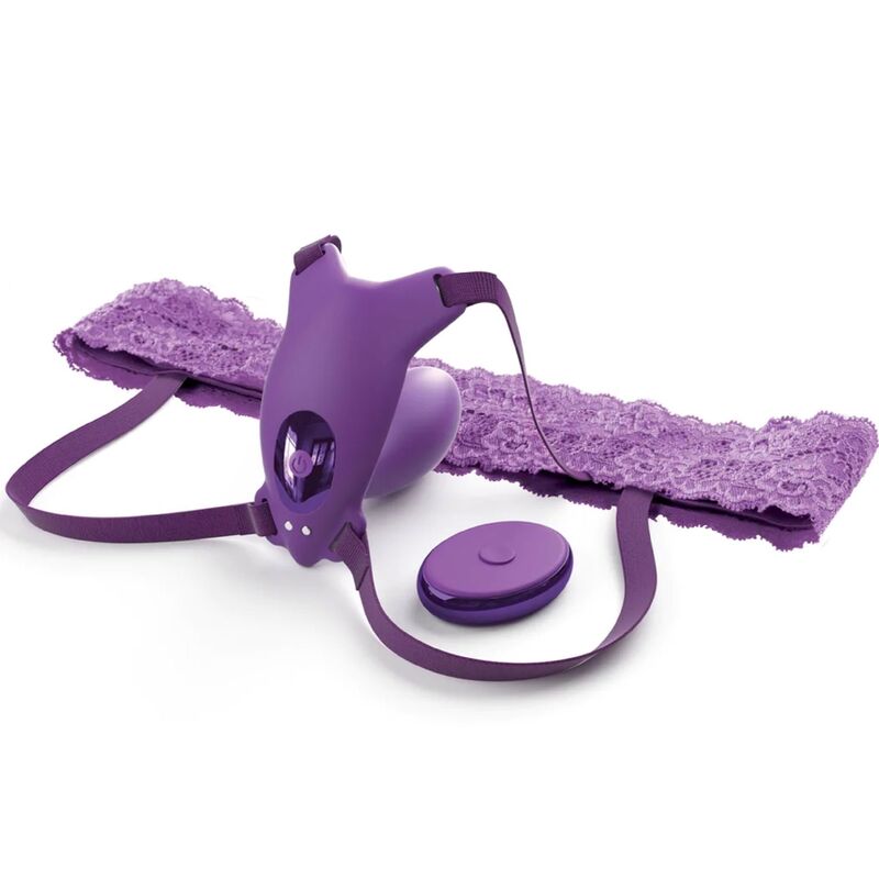 FANTASY FOR HER - HARNAIS PAPILLON POINT G AVEC VIBREUR, RECHARGEABLE ET TÉLÉCOMMANDE VIOLET