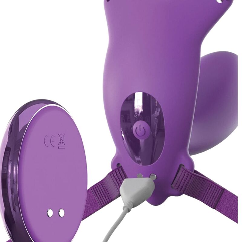 FANTASY FOR HER - HARNAIS PAPILLON POINT G AVEC VIBREUR, RECHARGEABLE ET TÉLÉCOMMANDE VIOLET