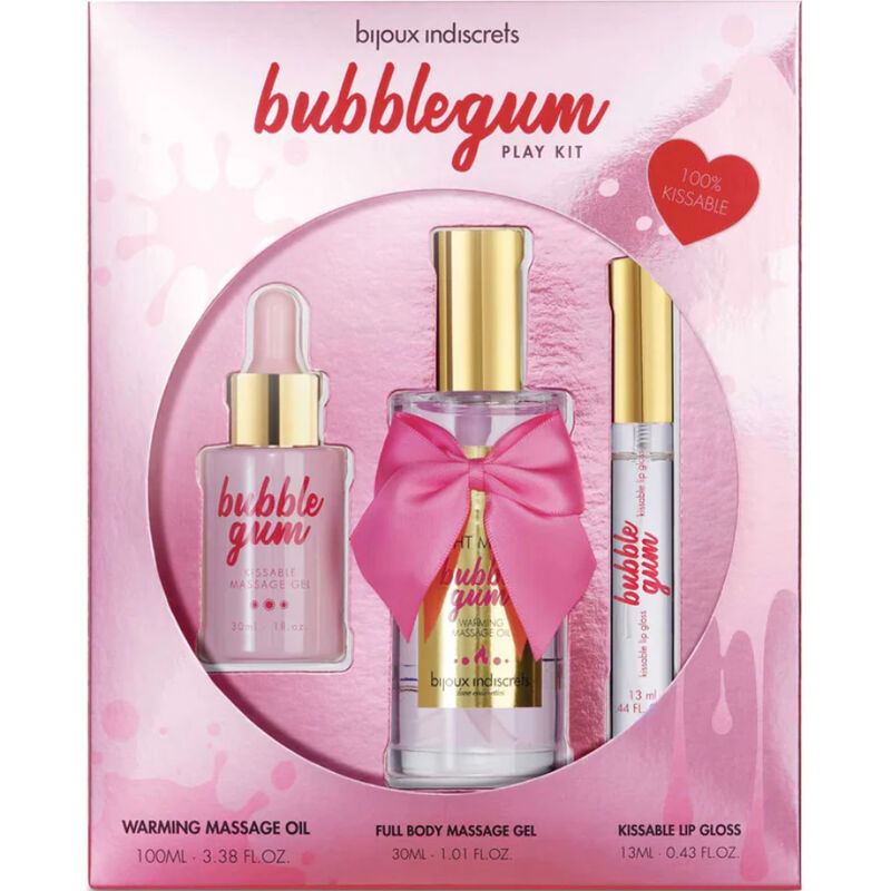 BIJOUX – INDISCRETS BUBBLEGUM PLAY KIT MIT ÖLGEL & LIPPENGLOSS