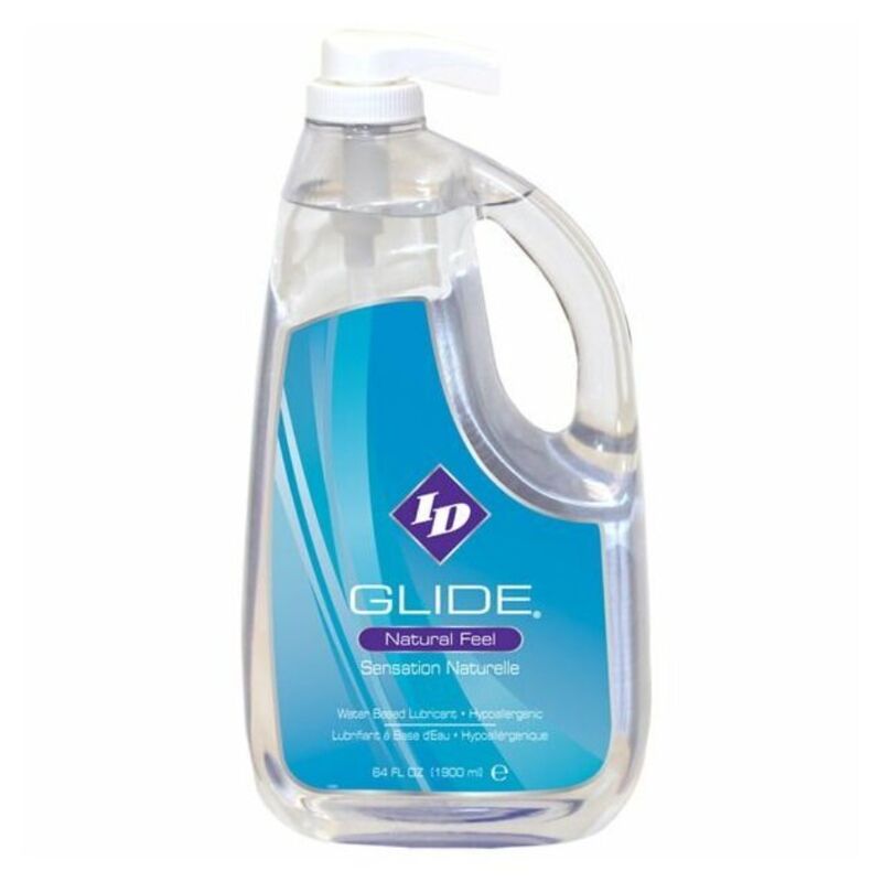 ID GLIDE - GLEITMITTEL AUF WASSERBASIS + HYPOALLERGENES, NATÜRLICHES GEFÜHL 1900 ML