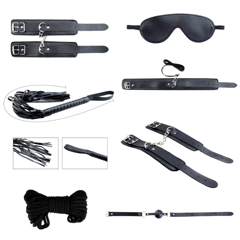 ALIVE - SECRET DESIRES KIT 7 TEILE BDSM SCHWARZ
