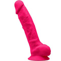 SILEXD - MODÈLE 1 PÉNIS RÉALISTE PREMIUM EN SILICONE SILEXPAN FUCHSIA 23 CM