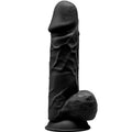 SILEXD - MODEL 1 REALISTIC PENIS PREMIUM SILEXPAN SILICONE BLACK 21.5 CM
