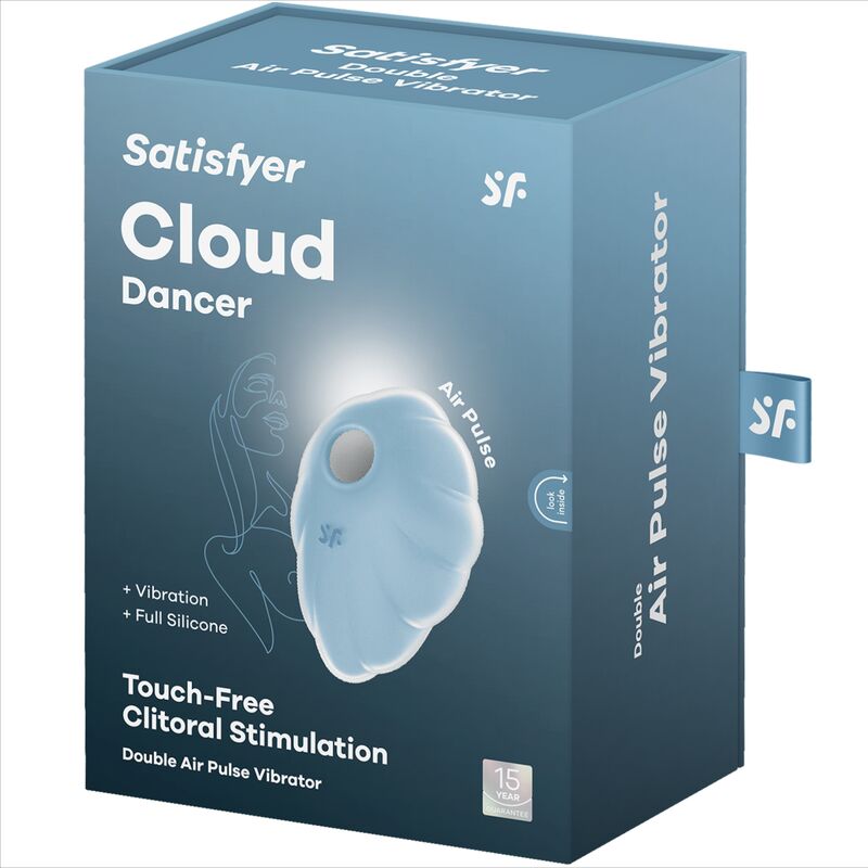SATISFYER - VIBREUR À PULSATIONS D'AIR CLOUD DANCER BLEU