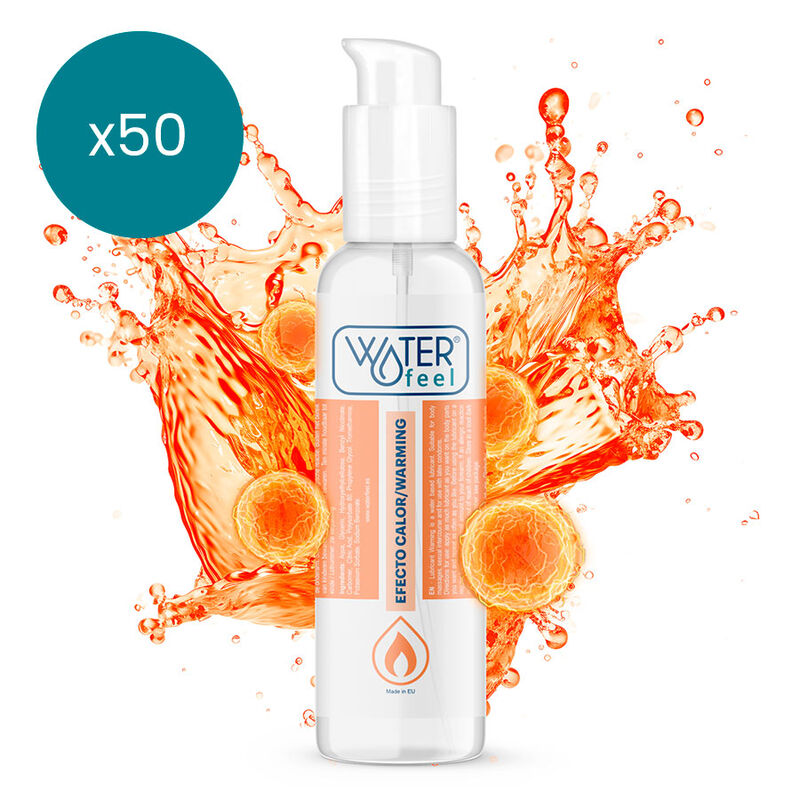 WATERFEEL - HEAT EFFECT LUBRICANT 150 ML PACK 50 UNITS
