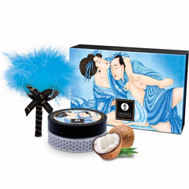 SHUNGA - ESSBARES KOKOSNUSS-MASSAGEPUDER-SET