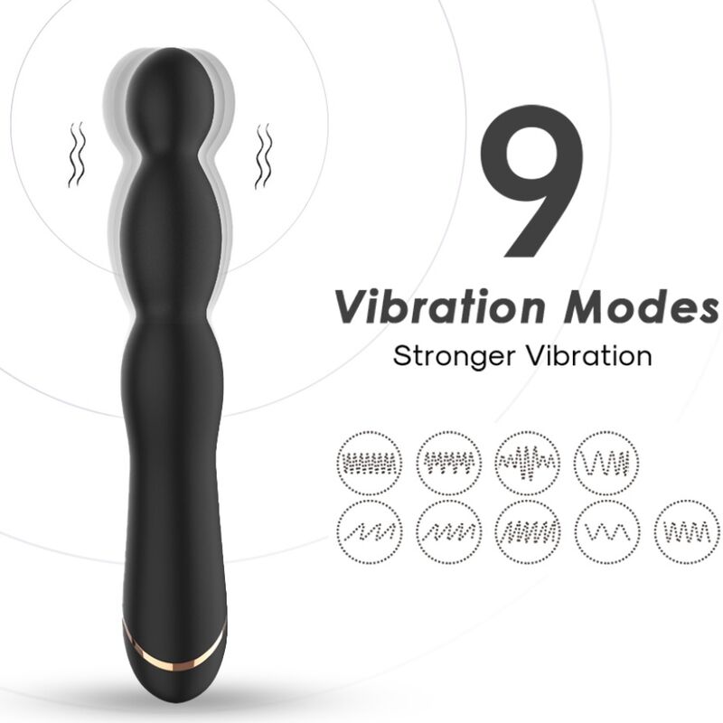 ARMONY - BAMBOO ADJUSTABLE VIBRATOR BLACK