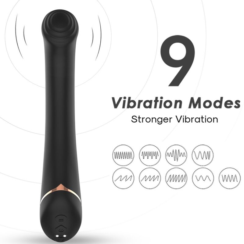 ARMONY - VIBRATOR FLACHkopf SILIKON SCHWARZ
