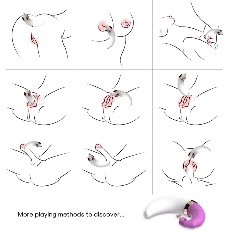 ARMONY - SWEETMOON VENTOUSE CLITORIS ET POINT G ROSE