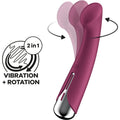 SATISFYER - VIBREUR ROTATIF SPINNING G-SPORT 1 ROUGE