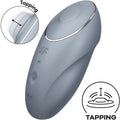 SATISFYER TESTER TAP & CLIMAX 1 AUFLEGEVIBRATOR GRAU (NICHT ZUM VERKAUF)