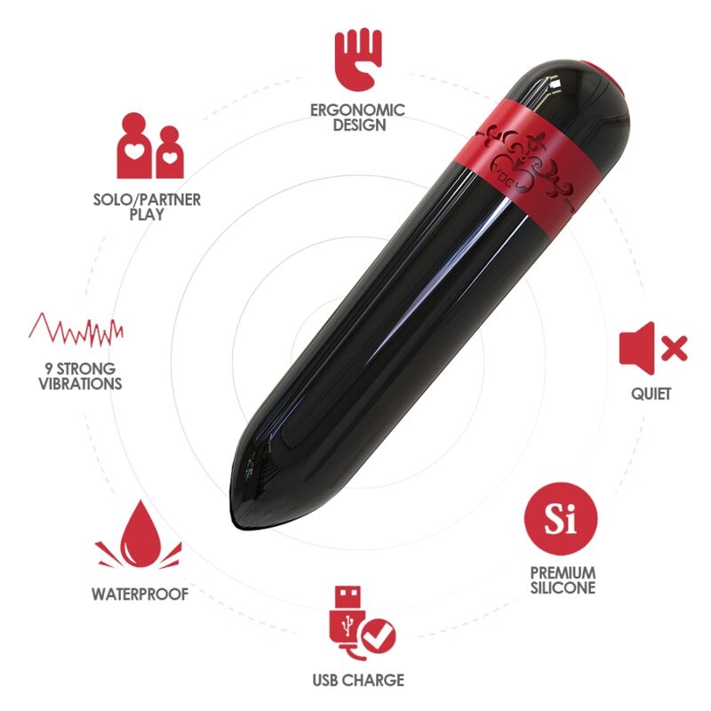 ARMONY - ROCKET VIBRATOR BULLET TELECOMMANADATO NERO