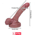 ARMONY - GODEMICHET RÉALISTE EN SILICONE LIQUIDE 17 CM