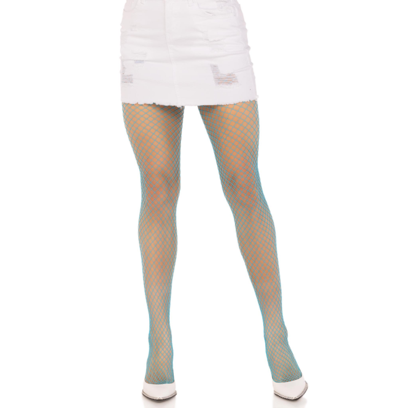 LEG AVENUE - COLLANT FILET DE LYCRA BLEU