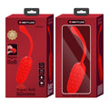 PRETTY LOVE - VIBRIERENDES EI MIT ROTER WIEDERAUFLADBARER MEERESSTRUKTUR