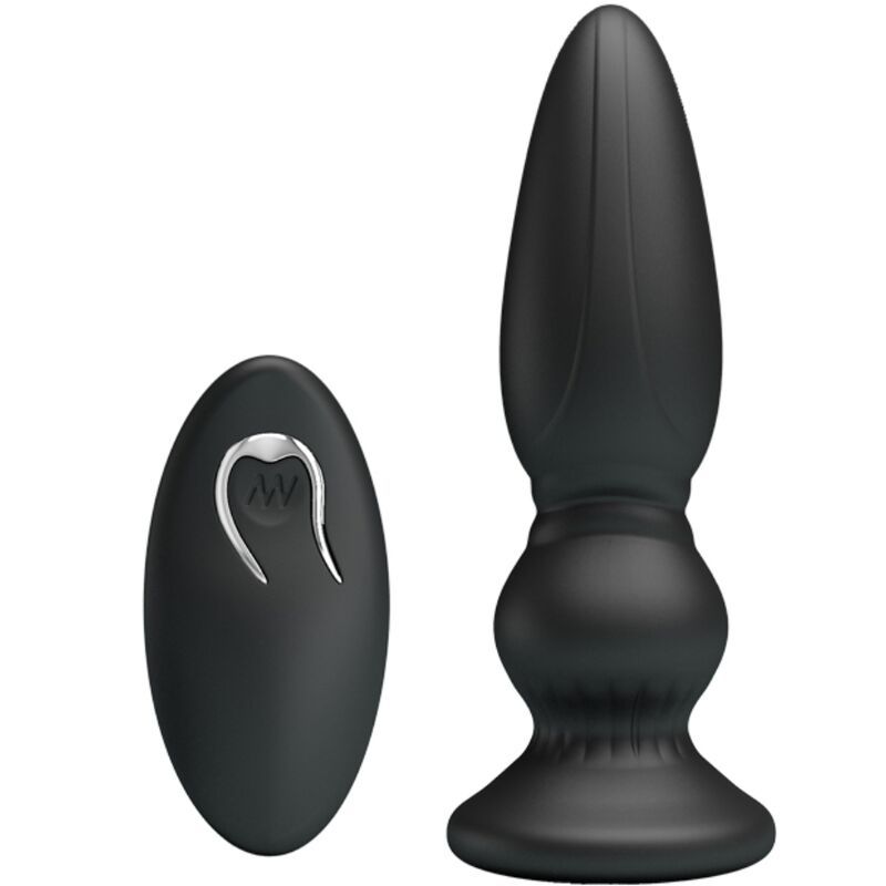 MR PLAY - POTENTE VIBRATORE TELECOMANDATO PLUG ANALE NERO