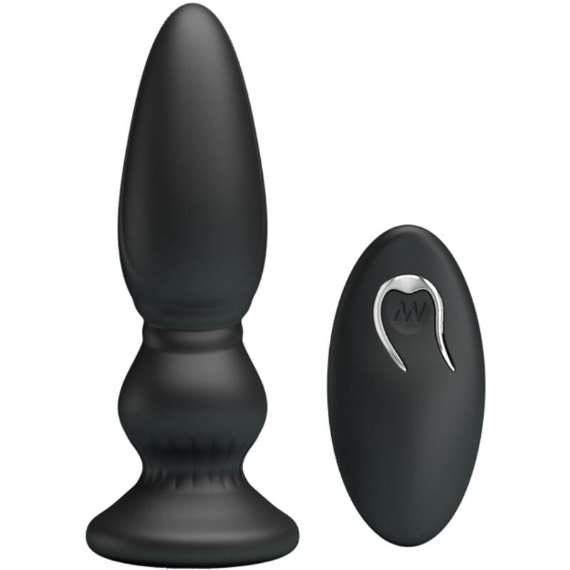 MR PLAY - POTENTE VIBRATORE TELECOMANDATO PLUG ANALE NERO