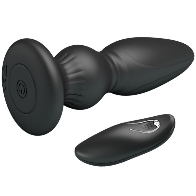 MR PLAY - POTENTE VIBRATORE TELECOMANDATO PLUG ANALE NERO