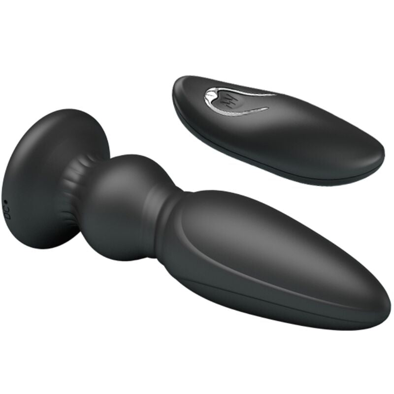 MR PLAY - POTENTE VIBRATORE TELECOMANDATO PLUG ANALE NERO
