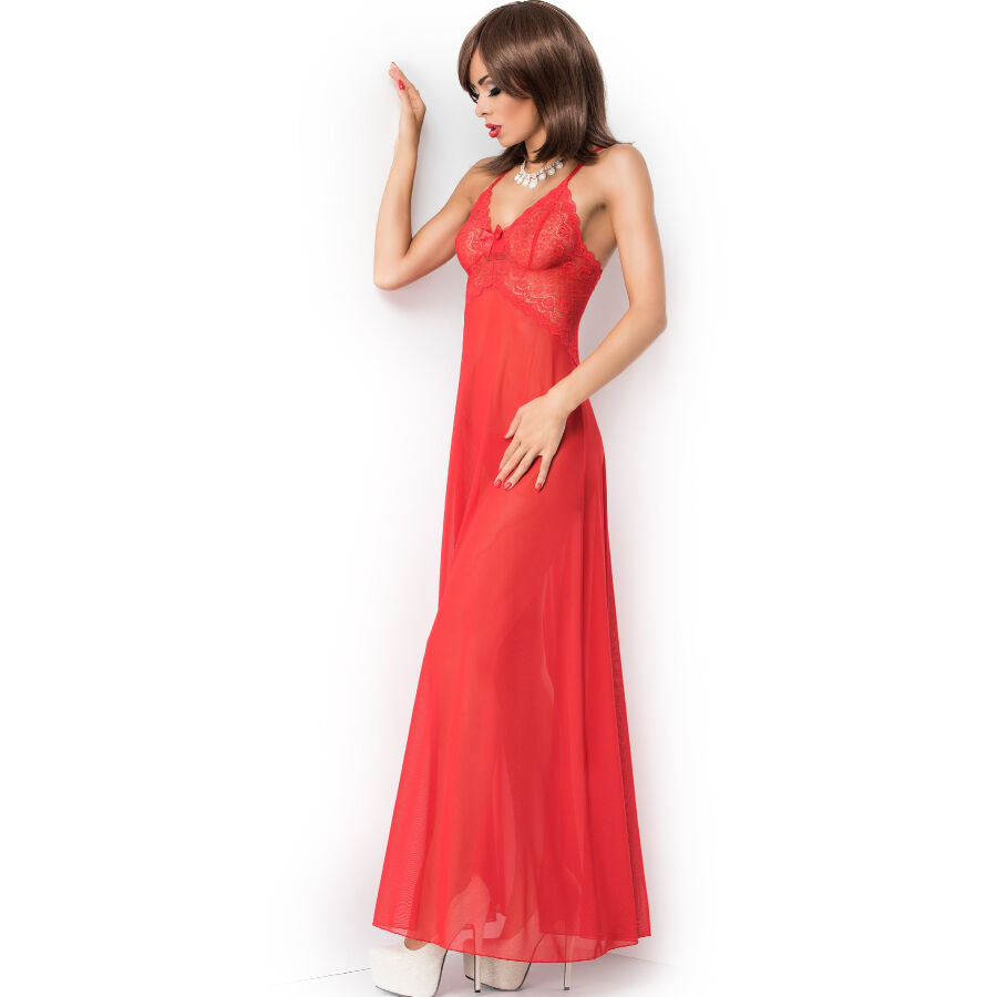 CHILIROSE - CR 3883 BABYPEIGNOIR LONG ROUGE S/M