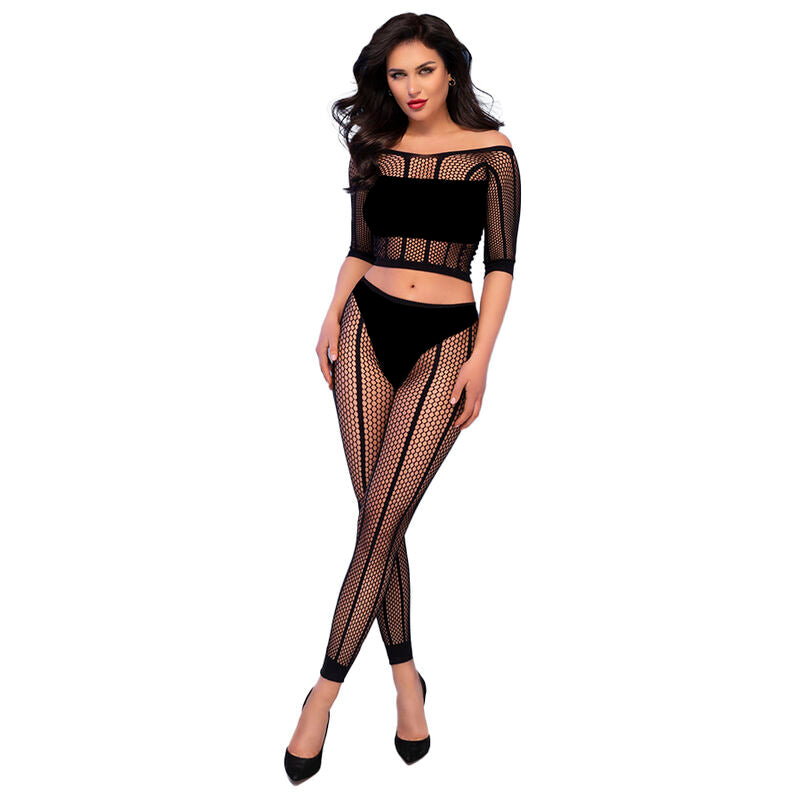 CHILIROSE - CR 4647 HAUT & LEGGING NOIR S/M