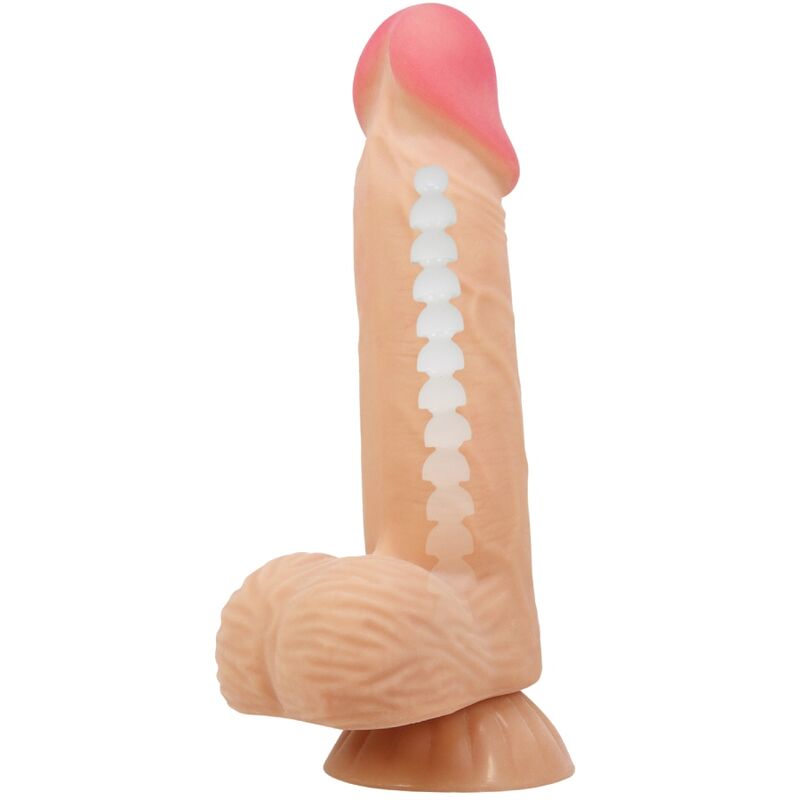 PRETTY LOVE - SÉRIE PEAU GLISSANTE GODEMICHET RÉALISTE AVEC PEAU GLISSANTE VENTOUSE 20,6 CM