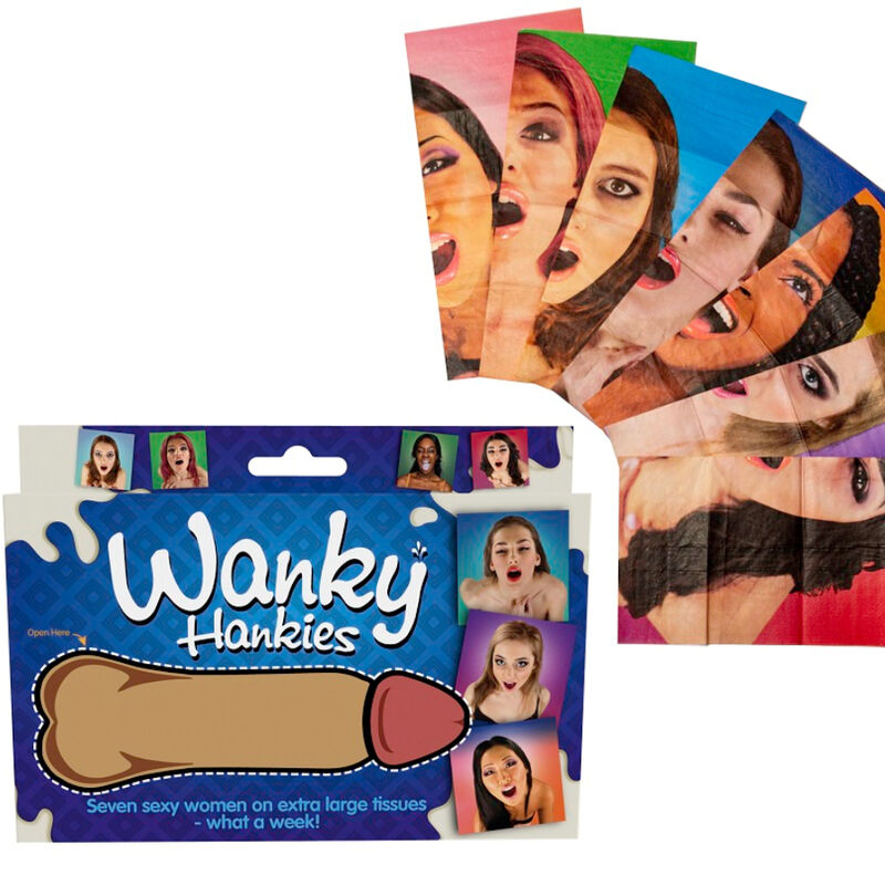 SPENCER & FLEETWOOD - WANKY HANKIES 7 EXTRA LARGE WOMENS HANDKERCHIEFS
