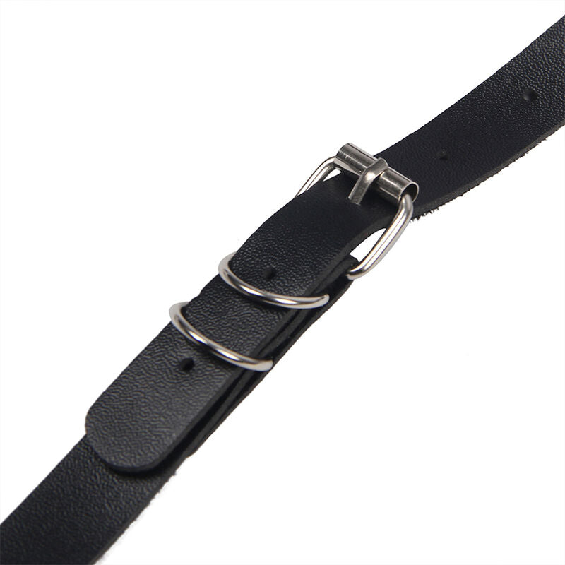 SUBBLIME - BAUDRIER INTÉGRAL AVEC BOUCLES EN CUIR NOIR TAILLE UNIQUE