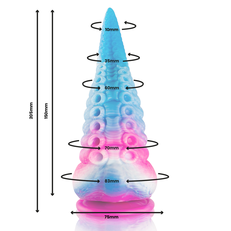 EPIC - DILDO PIEUVRE BLEUE PHORCYS GRANDE TAILLE