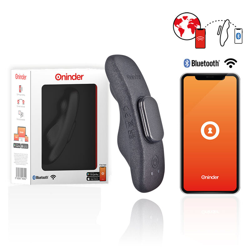 ONINDER - MANILA PANTY AUFLADBARER VIBRATOR 9 GESCHWINDIGKEITEN 9,6 CM X 2,6 CM - KOSTENLOSE APP