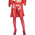 CHILIROSE - CR 4312 BAS JARRETIÈRES ROUGE S/M