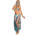 SUBBLIME - ENSEMBLE DE LINGERIE BLEUE STYLE INDIEN T L/XL