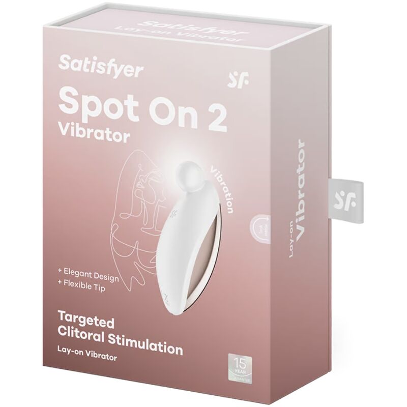 SATISFYER - VIBROMASSEUR POSABLE SPOT ON 2 BLANC