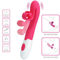 ROMANCE - VIBREUR ET STIMULATEUR ROSE 30 VITESSES